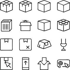 Box and Packaging Icon Vector