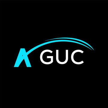 GUC creative minimalist letter logo.	