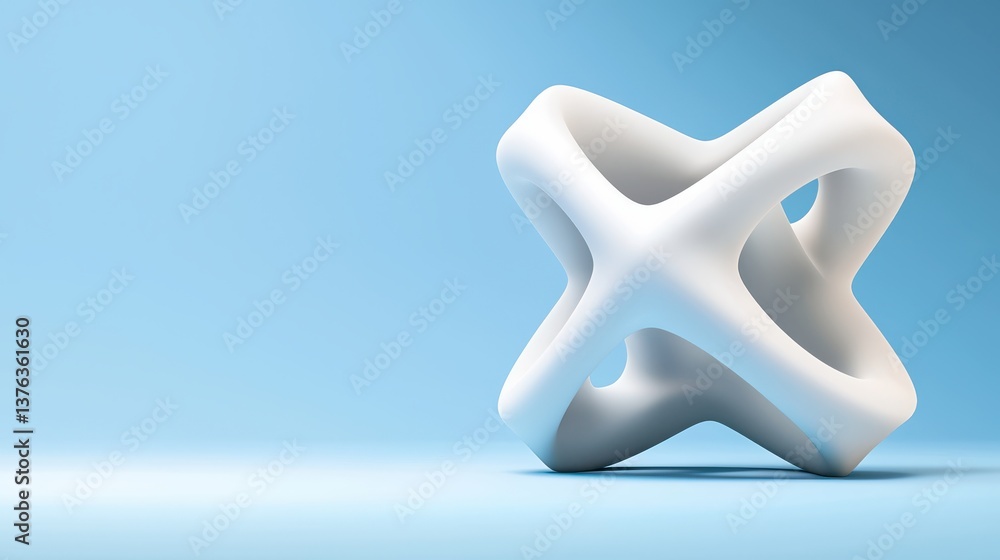 Poster futuristic calabi-yau structure digital studio 3d render abstract design close-up mathematical conce