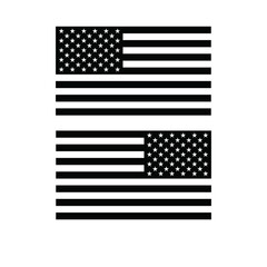 USA Flag Silhouette Vector, American Flag Cut File, USA Flag Clipart, US Flag Silhouette © Industry Icons