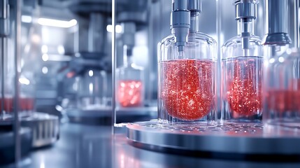 Powerful biotechnology design visualizing the beauty of nature's molecular biology image