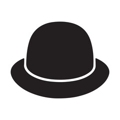 set vector various bowler hats	