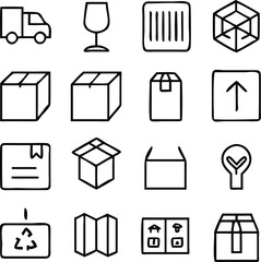 Box and Packaging Icon Vector
