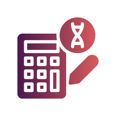 calculator flat gradient icon