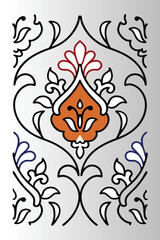 Vector butterfly tattoo design illustration, a wild symbol