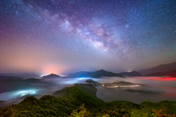 beautiful starry sky photography