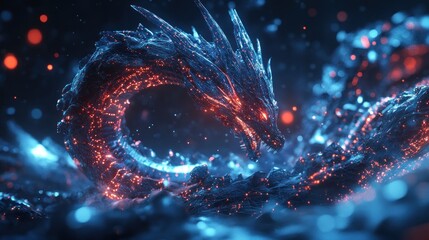 Fiery Dragon's Mystical Coil