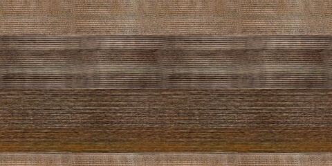 Thin horizontal marl stripe border in autumnal brown earth tones. Seamless repeat banner texture in warm tapestry woven fabric effect. Perfect for trendy masculine shirt ombre design edging trim tape © Limolida Studio