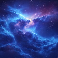Fototapeta premium Bright and vivid interstellar nebula cloud high resolution wallpaper