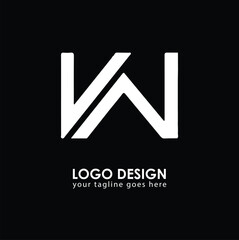 VW VW Logo Design, Creative Minimal Letter VW VW Monogram