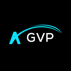 GVP creative minimalist letter logo.	