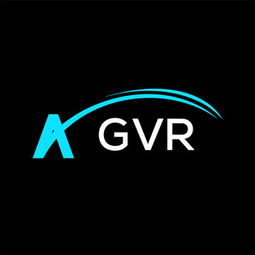 GVR creative minimalist letter logo.	