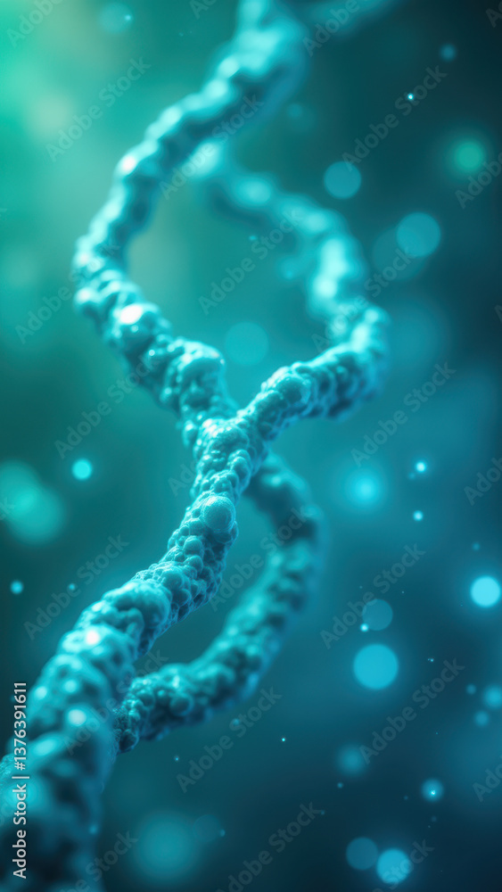 Poster image of glp-1 peptide with a detailed structure representation.