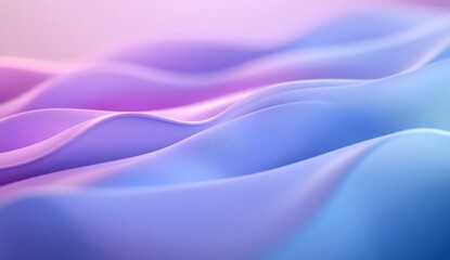 Abstract Wavy Pastel Surface Background with Soft Lighting and Gradient