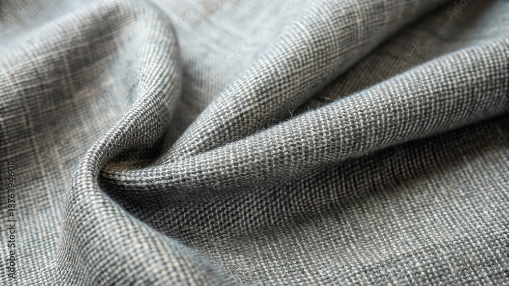 Leinwandbilder draped grey fabric texture showing subtle pattern and soft waves