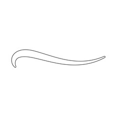 Stylish Swoosh Underline Vector Design