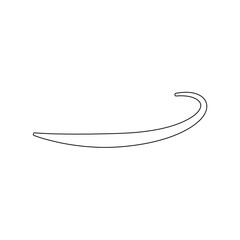 Stylish Swoosh Underline Vector Design