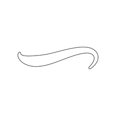 Stylish Swoosh Underline Vector Design