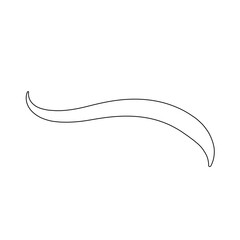 Stylish Swoosh Underline Vector Design