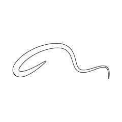 Stylish Swoosh Underline Vector Design