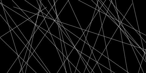 Abstract line background. abstract white lines with black background creative and geometric shape with black luxury pattern and paper texture design in illustration with white line background.