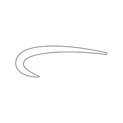 Stylish Swoosh Underline Vector Design