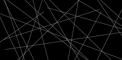 Abstract line background. abstract white lines with black background creative and geometric shape with black luxury pattern and paper texture design in illustration with white line background.