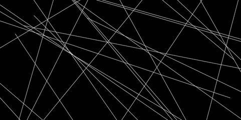 Abstract line background. abstract white lines with black background creative and geometric shape with black luxury pattern and paper texture design in illustration with white line background.