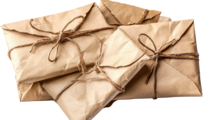 crumpled brown paper