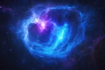 Stunning cosmic cloud displays vibrant colors in the depths of space