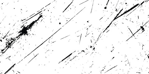 Black sketch abstract grunge backgrounds to create a distressed effect white transparent background. Vintage grunge scratches texture. 