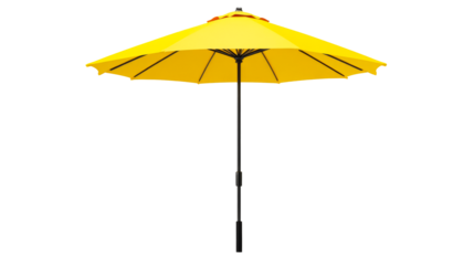Bright yellow patio umbrella for outdoor use during sunny days