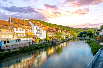 Fototapeta premium Altstadt, Wertheim, Taubertal, Deutschland 