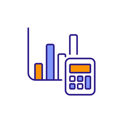 Calculator Icon for Data Analysis and Calculations.