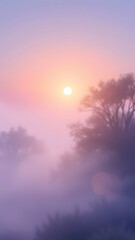 Fototapeta premium Ethereal Dawn in the Mist