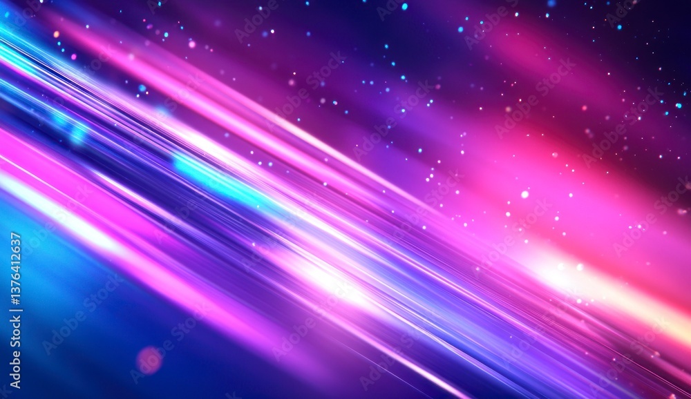 Aufkleber abstract background with glowing streaks and particle effect for digital designs