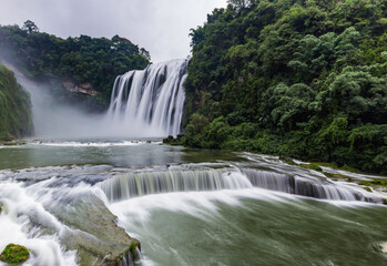 Fototapeta premium Scenic view of Huangguoshu Waterfall in Guizhou