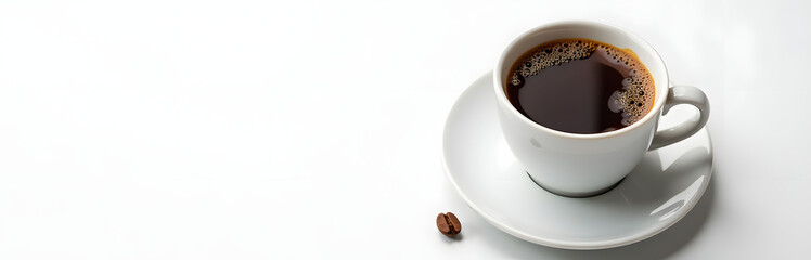 Fototapeta premium A Warm Cup Of Freshly Brewed Coffee Can Boost Energy Levels And Provide A Much Needed Mental Cla