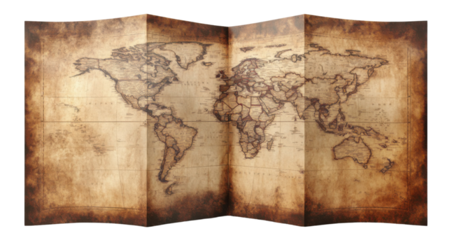 old map of the world