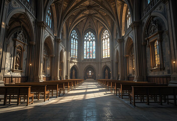 Obraz premium interior of the church