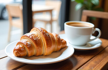 Enjoyed A Leisurely Morning Breakfast With Flaky Croissant And Rich Coffee At A Quaint Café Nearby This Wee