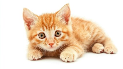 Obraz premium Ginger Kitten, Laying Down