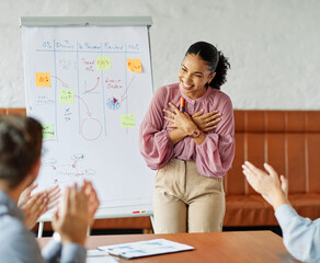 young business people meeting office teamwork group whiteboard presentation seminar woman...