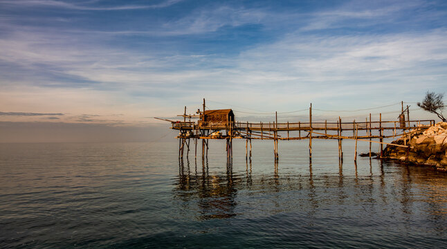 Termoli, Molise. The Walk of the Trabucchi. Ancient Trabucco 2025