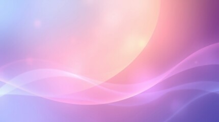 Abstract Wavy Gradient Background with Light Pink and Purple Hues