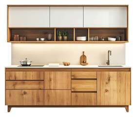 PNG Modern cabinet kitchen cabinets minimalist furniture.