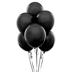 Black Balloons Cluster for Party or Event Decoration