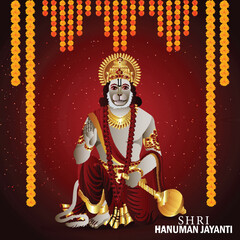 Shri hanuman jayanti indian festival background