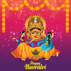 Navratri indian festival discount card