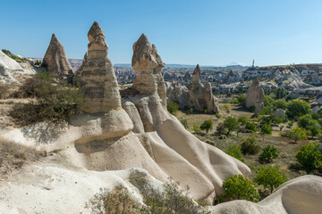 Goreme National Park, Nevsehir city surroundings, Cappadocia, UNESCO World Heritage Site, Turkey.
